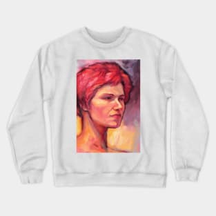 The Girl with Red Hair Crewneck Sweatshirt